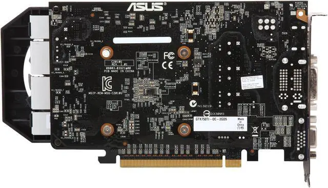 Alt view image 5 of 6 - ASUS GeForce GTX 750 Ti 2GB GDDR5 PCI Express 3.0 Graphics Card GTX750TI-OC-2GD5