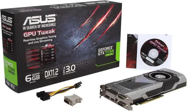 Alt view image 7 of 6 - ASUS GTXTITANBLACK-6GD5 G-SYNC Support GeForce GTX TITAN BLACK 6GB 384-Bit GDDR5 PCI Express 3.0 HDCP Ready SLI Support Video Card