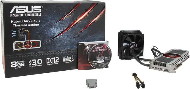 Alt view image 6 of 6 - ASUS Radeon R9 295x2 8GB GDDR5 PCI Express 3.0 CrossFireX Support Graphics Card R9295X2-8GD5