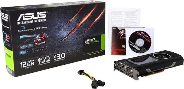 Alt view image 6 of 6 - ASUS GeForce GTX TITAN X 12GB GDDR5 PCI Express 3.0 SLI Support Graphics Card GTXTITANX-12GD5