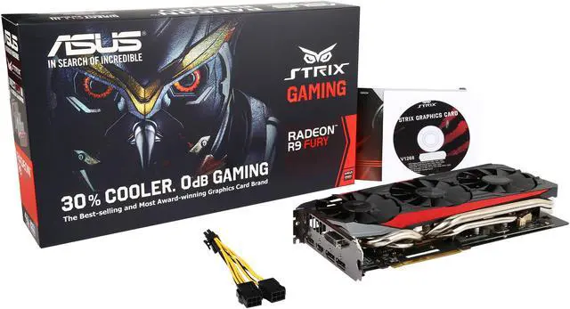 Alt view image 6 of 6 - ASUS Radeon R9 Fury 4GB HBM PCI Express 3.0 Graphics Card STRIX-R9FURY-DC3-4G-GAMING