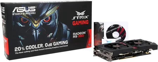 Alt view image 6 of 6 - ASUS Radeon R9 380 4GB GDDR5 PCI Express 3.0 CrossFireX Support Graphics Card STRIX-R9380-DC2OC-4GD5-GAMING