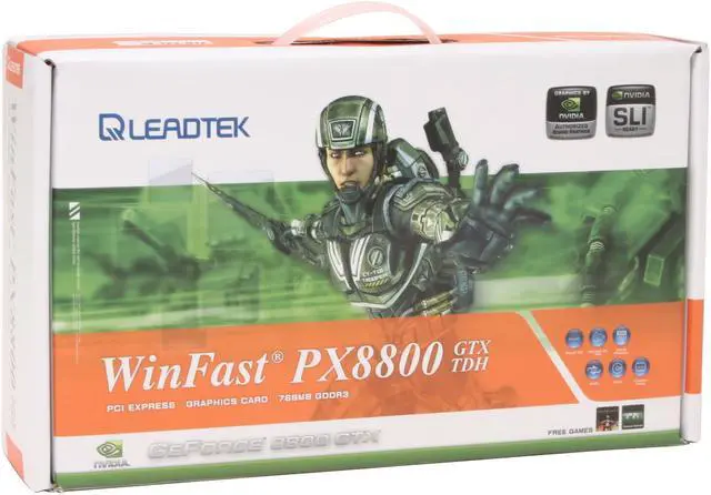 Alt view image 7 of 7 - Leadtek GeForce 8800 GTX 768MB GDDR3 PCI Express x16 SLI Support Graphics Card WinFast PX8800 GTX TDH