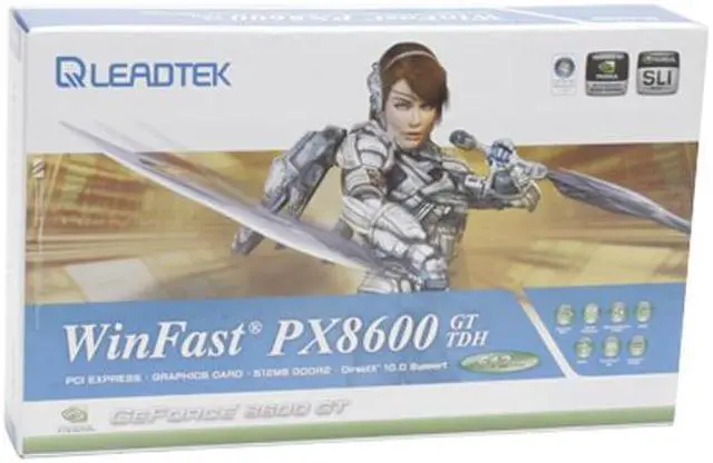 Alt view image 7 of 7 - Leadtek GeForce 8600 GT 512MB GDDR2 PCI Express x16 SLI Support Graphics Card PX8600GT TDH 512MB