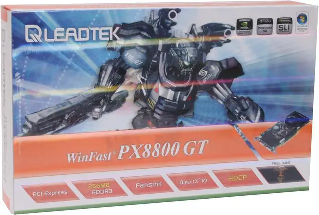 Alt view image 9 of 9 - Leadtek GeForce 8800 GT 256MB GDDR3 PCI Express 2.0 x16 SLI Support Graphics Card PX8800GT 256MB