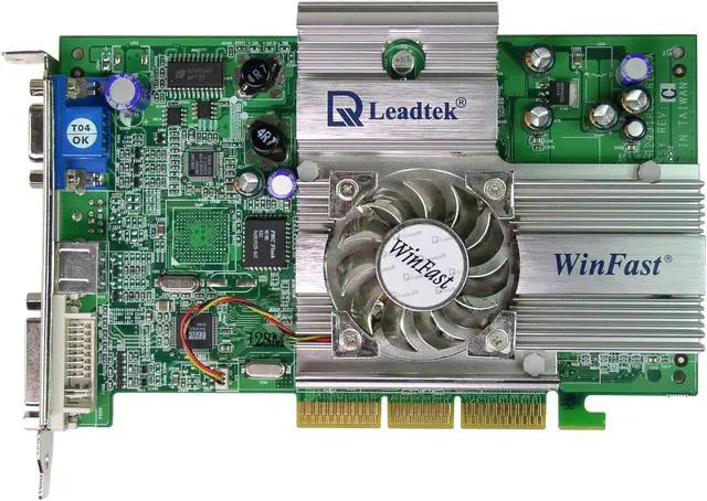 Alt view image 2 of 6 - Leadtek GeForce4 Ti4200 128MB DDR AGP 4X/8X Graphics Card A280 LE TD MYVIVO