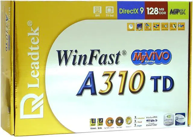 Alt view image 5 of 5 - Leadtek GeForce FX 5600 128MB AGP 4X/8X Graphics Card WinFast A310 TD MyVIVO