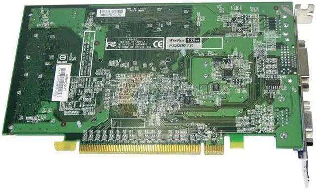Alt view image 3 of 3 - FREETECH GeForce 6200 128MB DDR PCI Express x16 Graphics Card PX6200TD-128M