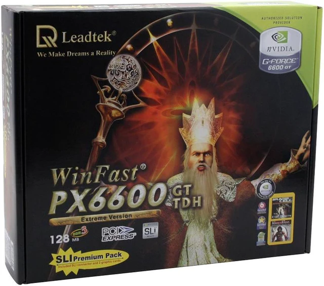 Open Box: Leadtek GeForce 6600GT Graphics Card PX6600GT Extreme ...