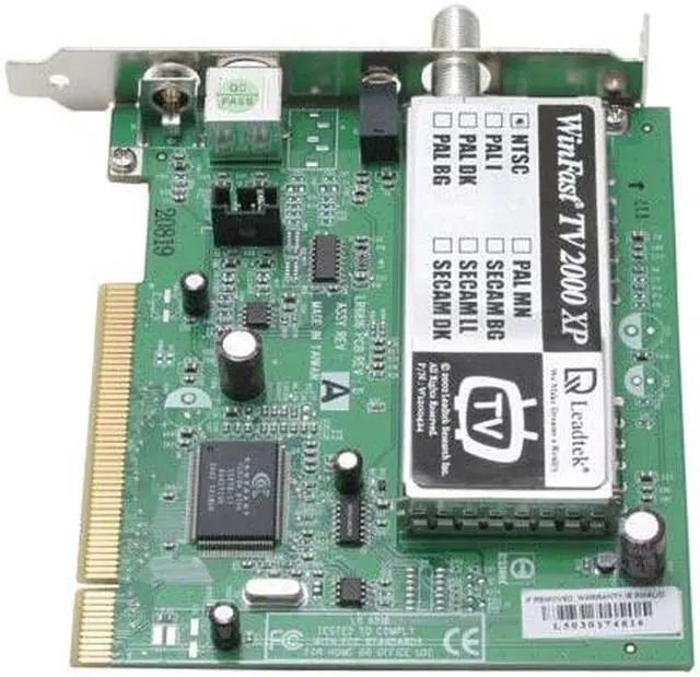 Alt view image 3 of 6 - Leadtek TV2000XP RM Tuner Card with Remote Control
