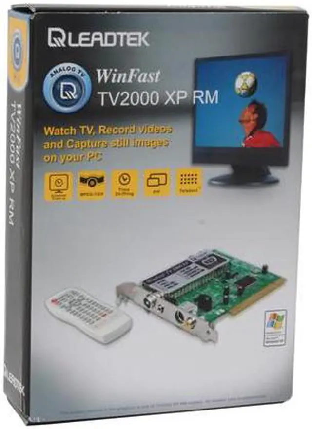 Alt view image 6 of 6 - Leadtek TV2000XP RM Tuner Card with Remote Control