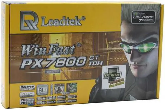 Alt view image 6 of 6 - Leadtek PX7800GT Extreme TDH GeForce 7800GT 256MB 256-bit GDDR3 PCI Express x16 SLI Supported Video Card