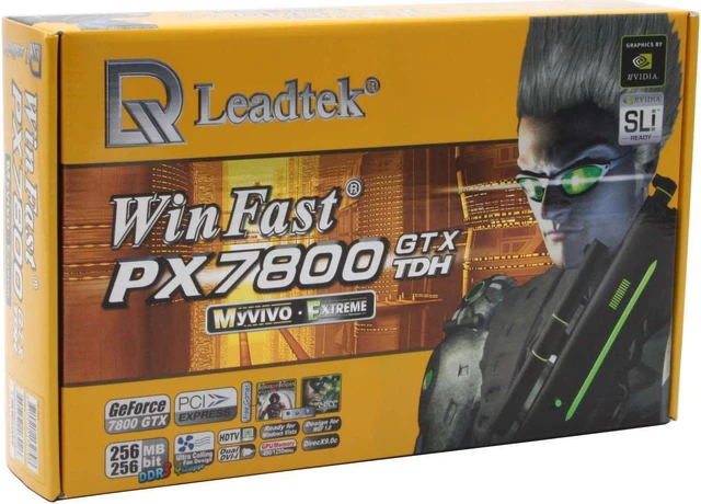 Open Box: Leadtek GeForce 7800GTX Graphics Card WinFast PX7800GTX TDH ...