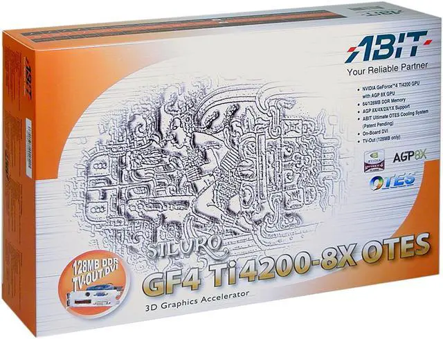 ABIT GeForce4 Ti4200 Graphics Card Siluro GF4TI4200-8X OTES - Newegg.com