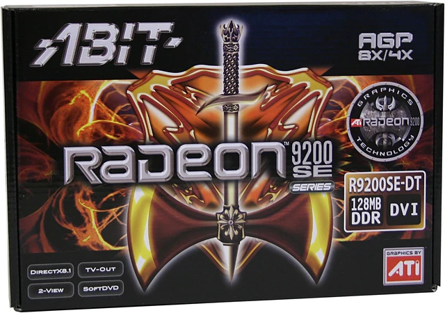 Open Box: ABIT Radeon 9200SE Graphics Card R9200SE-DT - Newegg.com
