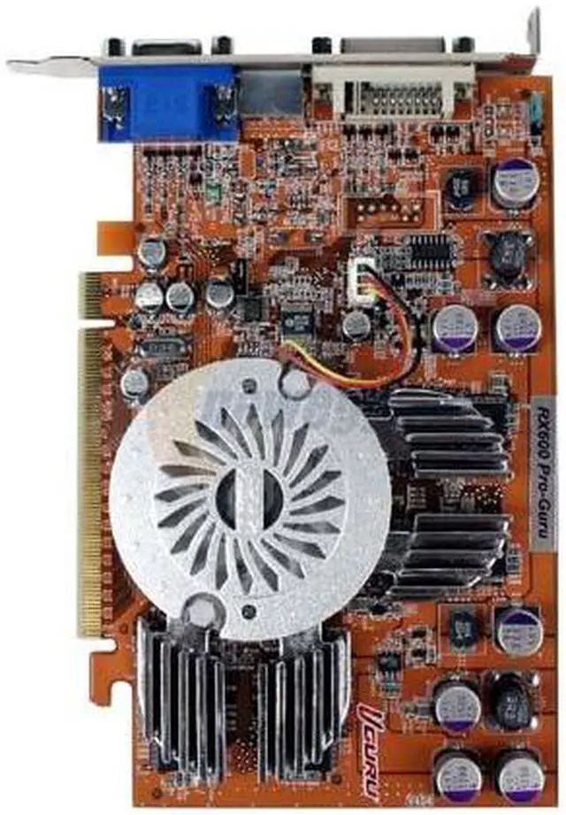 Alt view image 3 of 6 - ABIT Radeon X600PRO 256MB DDR PCI Express x16 Graphics Card RX600 PRO-Guru