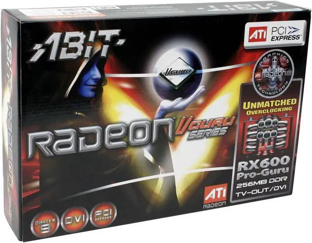 Alt view image 6 of 6 - ABIT Radeon X600PRO 256MB DDR PCI Express x16 Graphics Card RX600 PRO-Guru