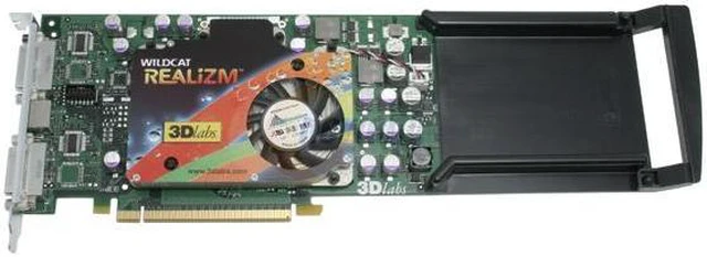 3Dlabs Visual Processing Units Wildcat Realizm 500 256MB 256-bit GDDR3 ...