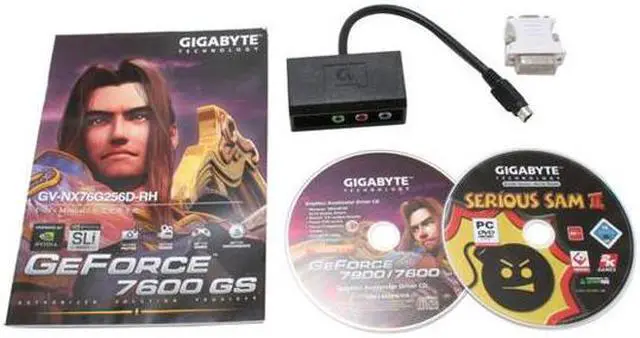 Alt view image 5 of 6 - GIGABYTE GeForce 7600GS 256MB GDDR2 PCI Express x16 SLI Support Graphics Card GV-NX76G256D-RH
