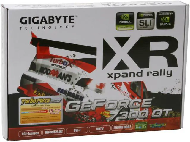 Alt view image 7 of 7 - GIGABYTE GeForce 7300GT 256MB GDDR2 PCI Express x16 SLI Support Graphics Card GV-NX73T256P-RH