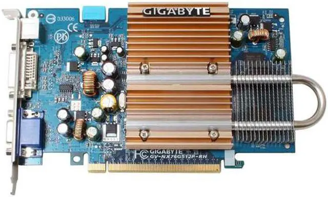 Alt view image 3 of 7 - GIGABYTE GeForce 7600GS 512MB GDDR2 PCI Express x16 SLI Support Graphics Card GV-NX76G512P-RH