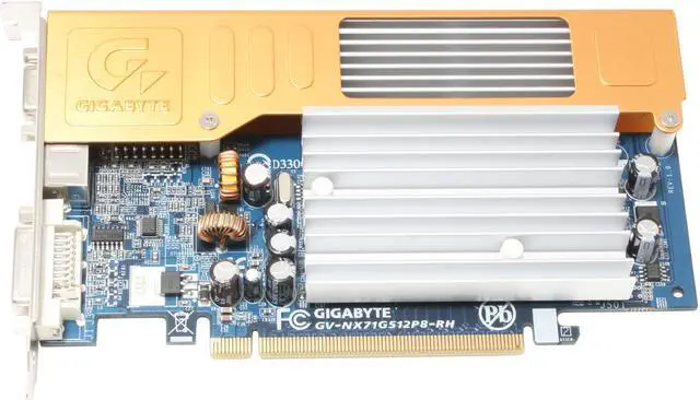 Alt view image 2 of 6 - GIGABYTE GeForce 7100GS 512MB(128MB on Board) GDDR2 PCI Express x16 SLI Support Graphics Card GV-NX71G512P8-RH