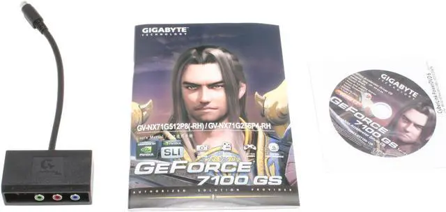 Alt view image 5 of 6 - GIGABYTE GeForce 7100GS 512MB(128MB on Board) GDDR2 PCI Express x16 SLI Support Graphics Card GV-NX71G512P8-RH