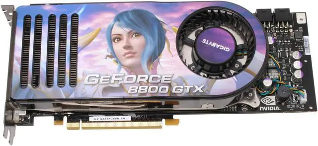 Alt view image 2 of 8 - GIGABYTE GeForce 8800 GTX 768MB GDDR3 PCI Express x16 SLI Support Graphics Card GV-NX88X768H-RH