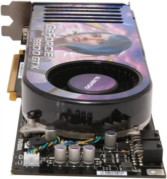 Alt view image 4 of 8 - GIGABYTE GeForce 8800 GTX 768MB GDDR3 PCI Express x16 SLI Support Graphics Card GV-NX88X768H-RH