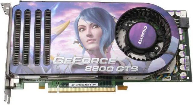 Alt view image 3 of 8 - GIGABYTE GeForce 8800 GTS 320MB GDDR3 PCI Express x16 SLI Support Graphics Card GV-NX88S320H-B-RH
