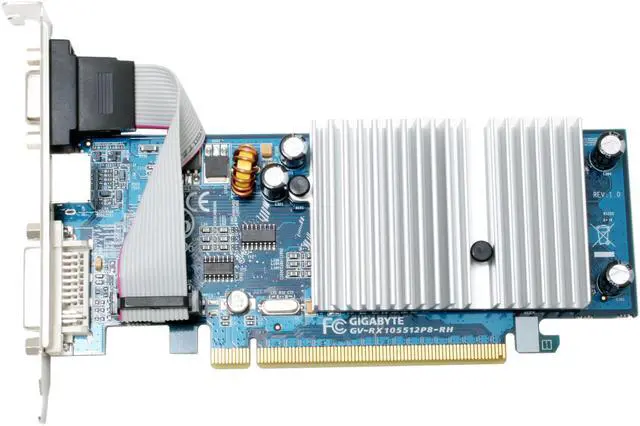 Alt view image 2 of 6 - GIGABYTE Radeon X1050 512MB(128MB on Board) GDDR2 PCI Express x16 Graphics Card GV-RX105512P8-RH