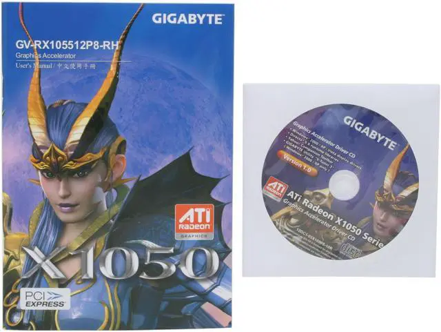 Alt view image 5 of 6 - GIGABYTE Radeon X1050 512MB(128MB on Board) GDDR2 PCI Express x16 Graphics Card GV-RX105512P8-RH