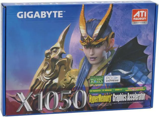 Alt view image 6 of 6 - GIGABYTE Radeon X1050 512MB(128MB on Board) GDDR2 PCI Express x16 Graphics Card GV-RX105512P8-RH