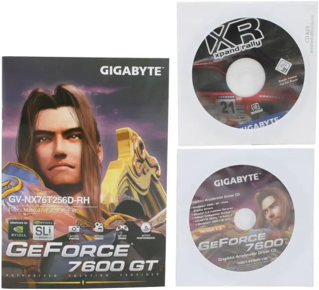 Alt view image 5 of 6 - GIGABYTE GeForce 7600GT 256MB GDDR3 PCI Express x16 SLI Support Graphics Card GV-NX76T256D-RH