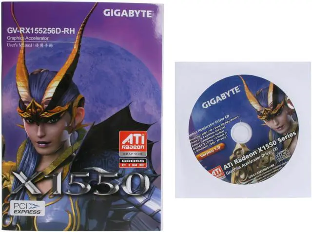 Alt view image 5 of 6 - GIGABYTE Radeon X1550 256MB GDDR2 PCI Express x16 CrossFireX Support Graphics Card GV-RX155256D-RH