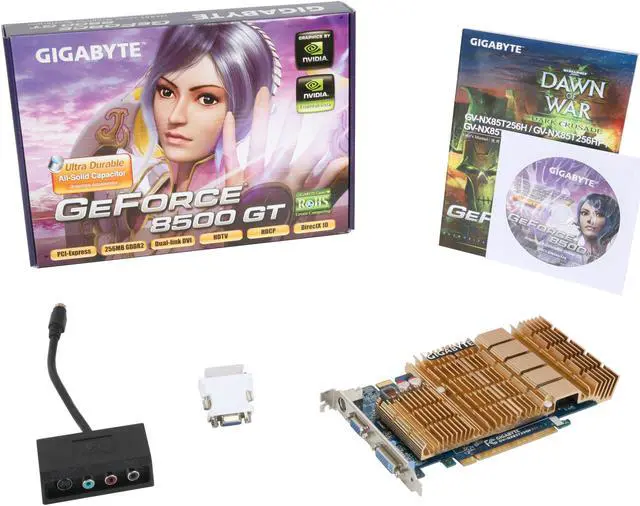 Alt view image 5 of 5 - GIGABYTE GeForce 8500 GT 256MB GDDR2 PCI Express x16 SLI Support Graphics Card GV-NX85T256H