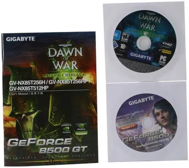 Alt view image 4 of 5 - GIGABYTE GeForce 8500 GT 256MB GDDR3 PCI Express x16 SLI Support Graphics Card GV-NX85T256HP