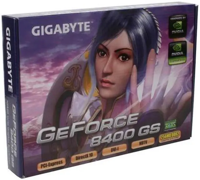 Alt view image 6 of 6 - GIGABYTE GeForce 8400 GS 256MB GDDR2 PCI Express x16 Graphics Card GV-NX84G256H