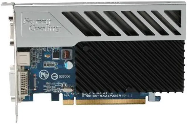 Alt view image 3 of 4 - GIGABYTE Radeon HD 2400PRO 256MB GDDR2 PCI Express x16 Graphics Card GV-RX24P256H