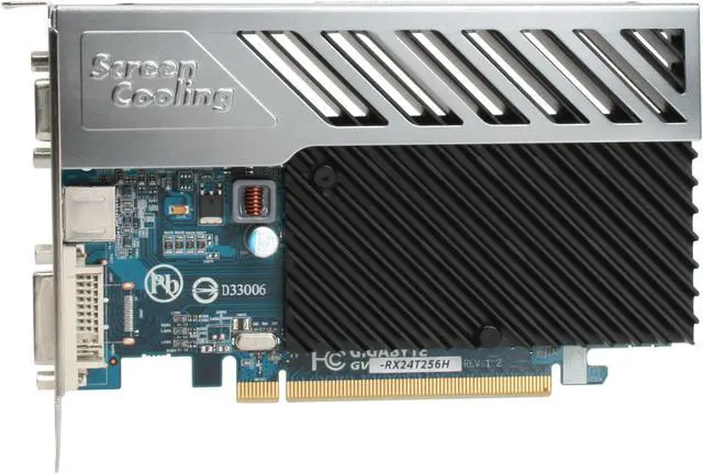 Alt view image 3 of 7 - GIGABYTE Radeon HD 2400XT 256MB GDDR2 PCI Express x16 Graphics Card GV-RX24T256H