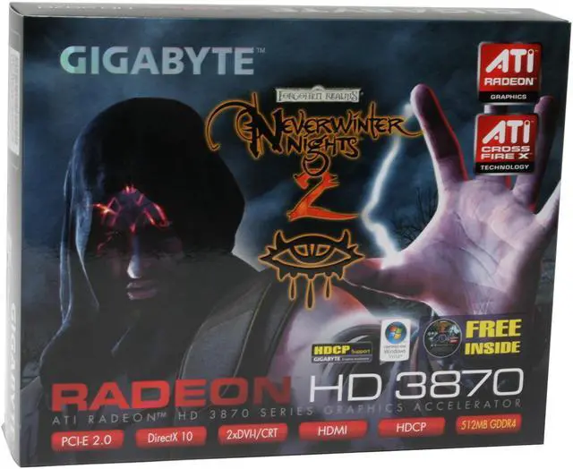 Alt view image 9 of 9 - GIGABYTE Radeon HD 3870 512MB GDDR4 PCI Express 2.0 x16 CrossFireX Support Graphics Card GV-RX387512H-B
