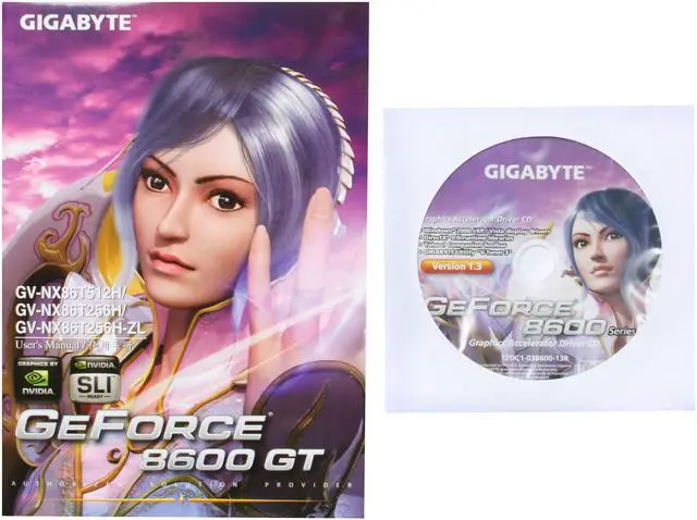 Alt view image 7 of 9 - GIGABYTE GeForce 8600 GT 256MB GDDR3 PCI Express x16 SLI Support Graphics Card GV-NX86T256H-ZL