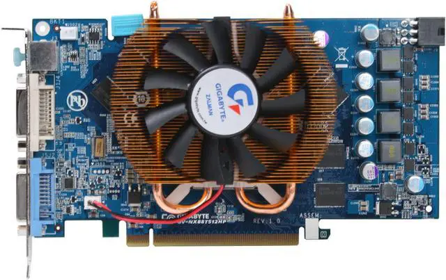Alt view image 3 of 10 - GIGABYTE GeForce 8800 GT 512MB GDDR3 PCI Express 2.0 x16 SLI Support Graphics Card GV-NX88T512HPV1