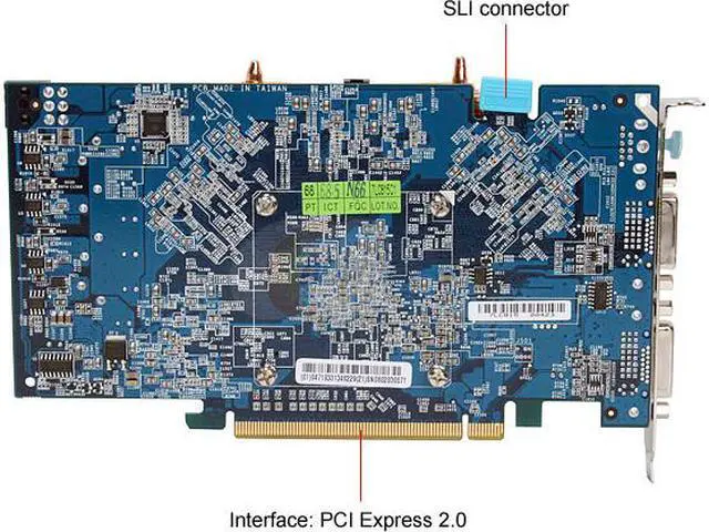 Alt view image 4 of 10 - GIGABYTE GeForce 8800 GT 512MB GDDR3 PCI Express 2.0 x16 SLI Support Graphics Card GV-NX88T512HPV1