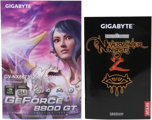 Alt view image 8 of 10 - GIGABYTE GeForce 8800 GT 512MB GDDR3 PCI Express 2.0 x16 SLI Support Graphics Card GV-NX88T512HPV1