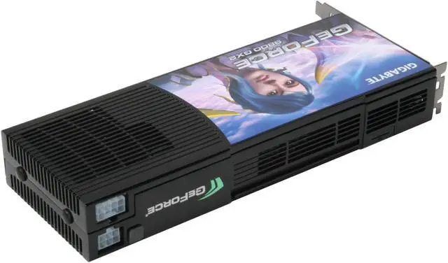 Alt view image 5 of 8 - GIGABYTE GeForce 9800 GX2 1GB (512MB per GPU) GDDR3 PCI Express 2.0 x16 SLI Support Graphics Card GV-NX98X1GHI-B