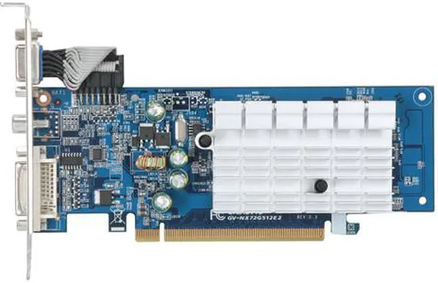 Alt view image 3 of 5 - GIGABYTE GeForce 7200GS 256MB GDDR2 PCI Express x16 Graphics Card GV-NX72G512E2