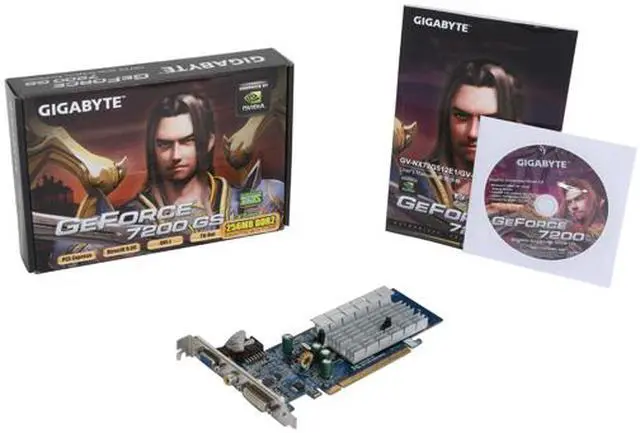 Alt view image 5 of 5 - GIGABYTE GeForce 7200GS 256MB GDDR2 PCI Express x16 Graphics Card GV-NX72G512E2
