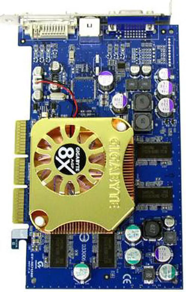 Alt view image 2 of 5 - GIGABYTE GeForce FX 5700 128MB DDR AGP 4X/8X Graphics Card GV-N57128D