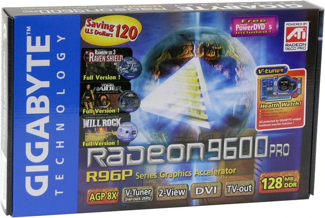 GIGABYTE Radeon 9600PRO Graphics Card GV-R96P128DH - Newegg.com